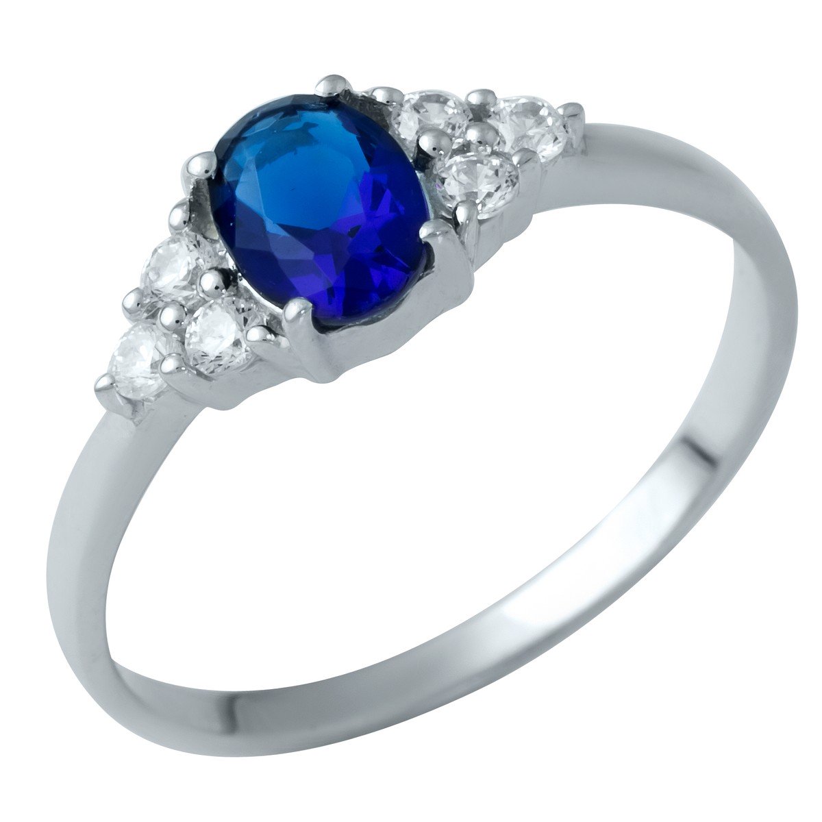 

Серебряное кольцо SilverLine с сапфиром nano 0.97ct 17.5 размер