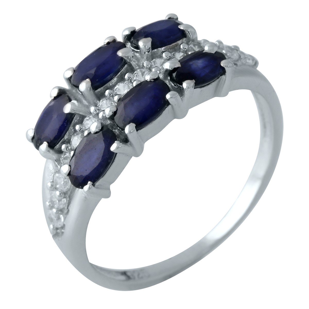 

Серебряное кольцо SilverLine с натуральным сапфиром 2.3ct 17 размер