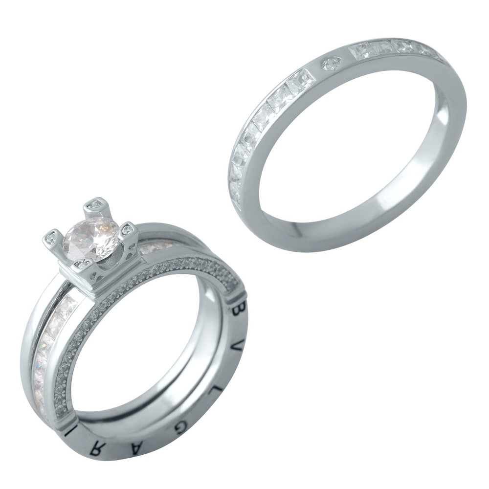 

Серебряное кольцо SilverLine с фианитами 18 размер