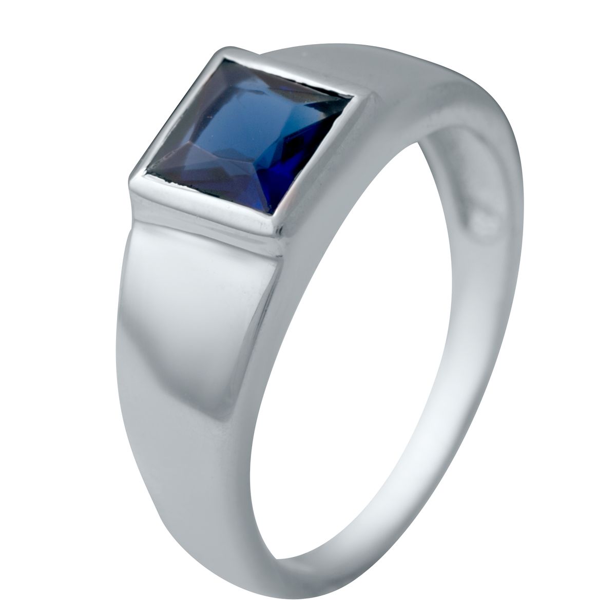 

Серебряное кольцо SilverLine с сапфиром nano 18 размер