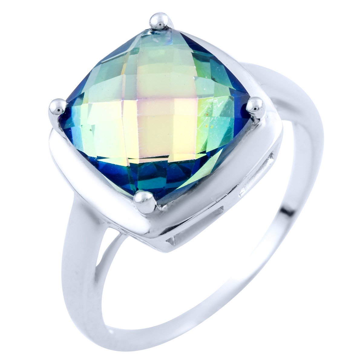

Серебряное кольцо SilverLine с натуральным мистик топазом 3.513ct 18 размер