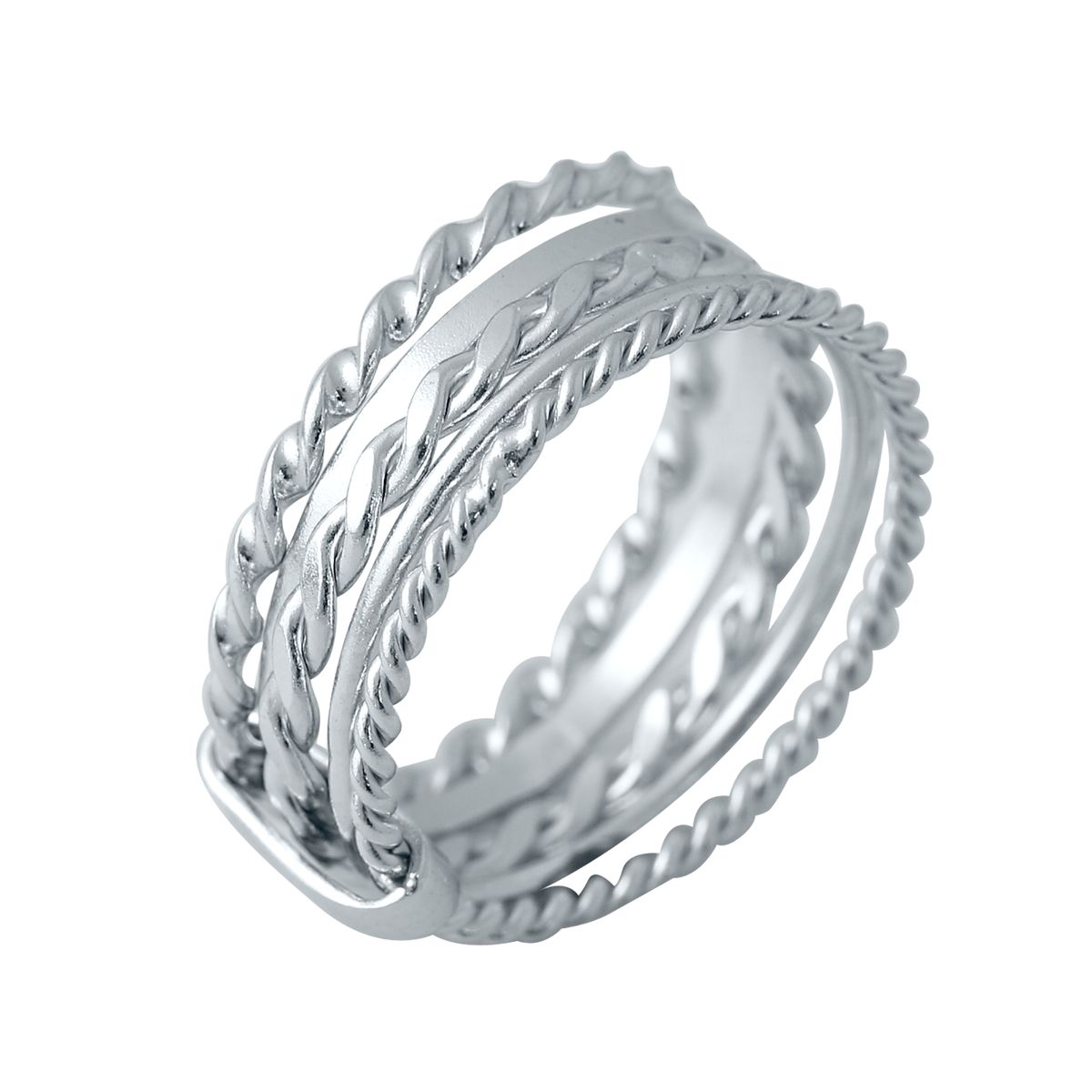

Серебряное кольцо SilverLine без камней 16.5 размер