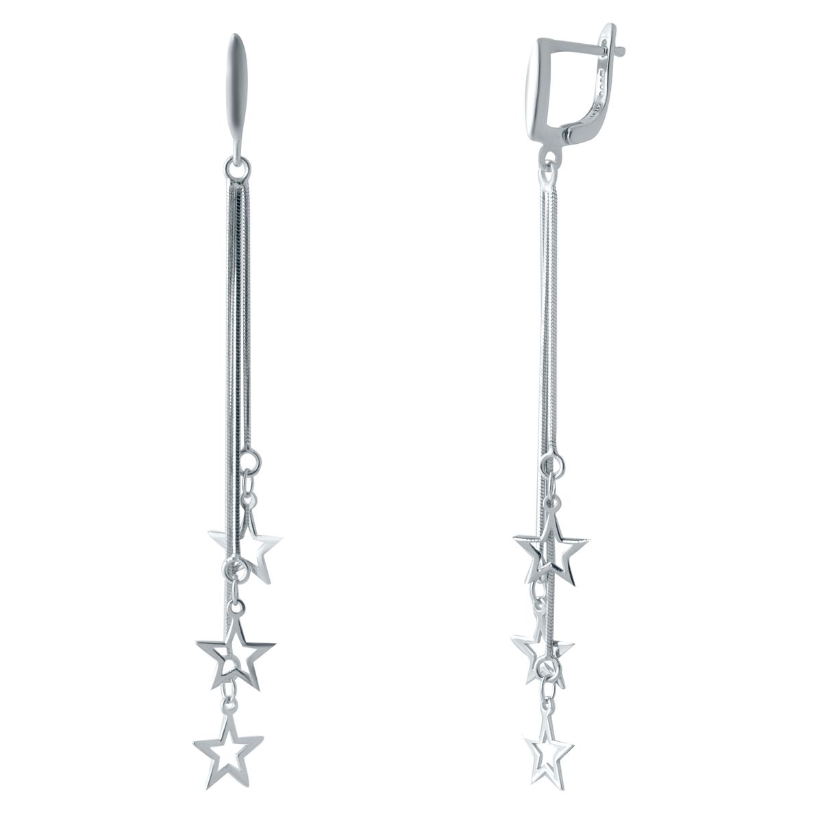 

Серебряные серьги SilverLine без камней