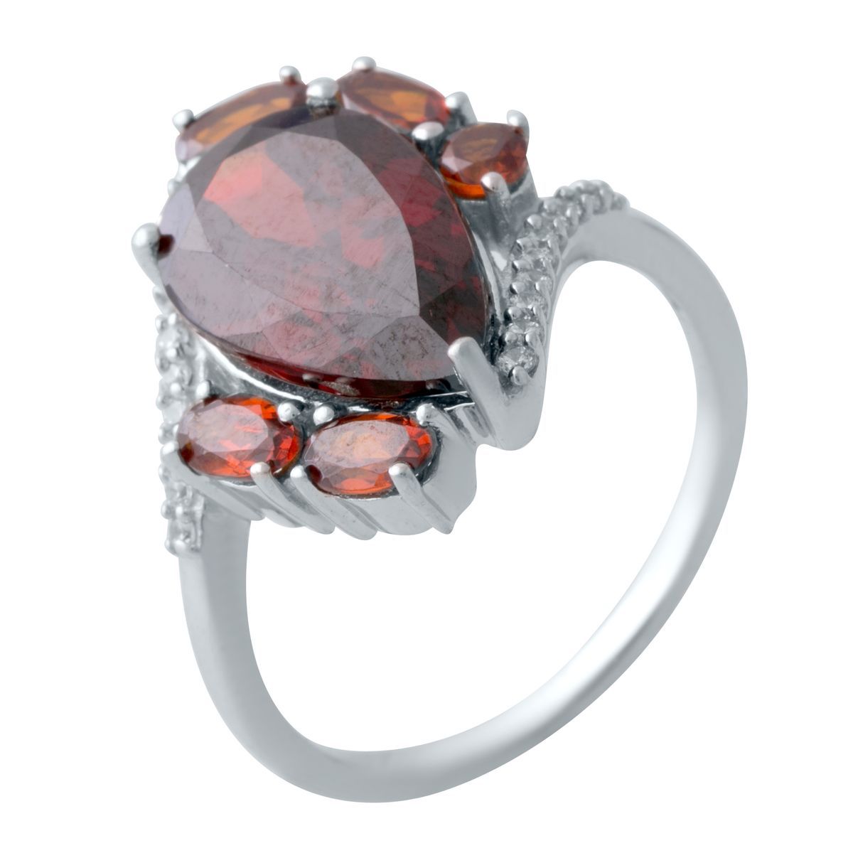 

Серебряное кольцо SilverLine с натуральным гранатом 3.975ct 18.5 размер