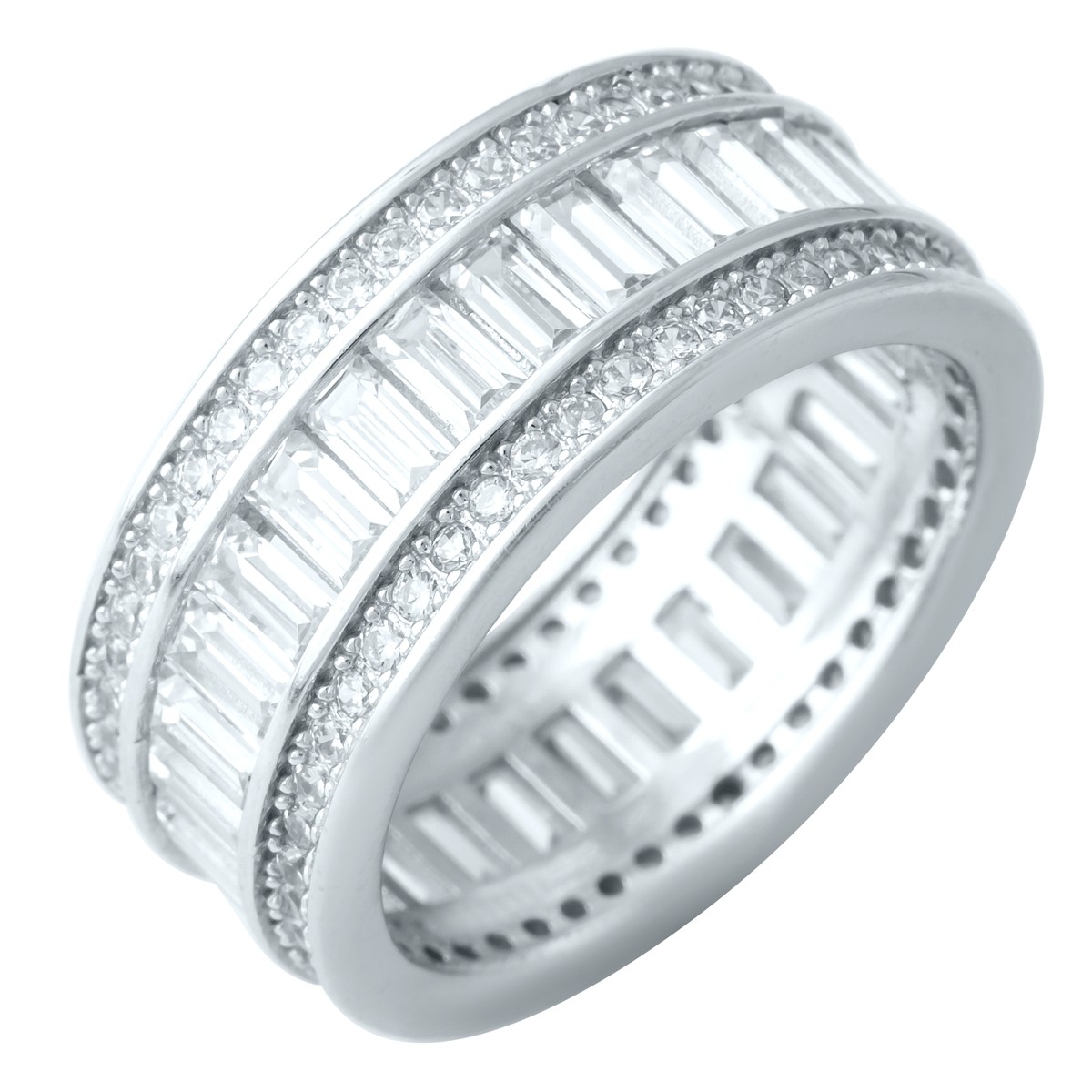 

Серебряное кольцо SilverLine с фианитами 17 размер