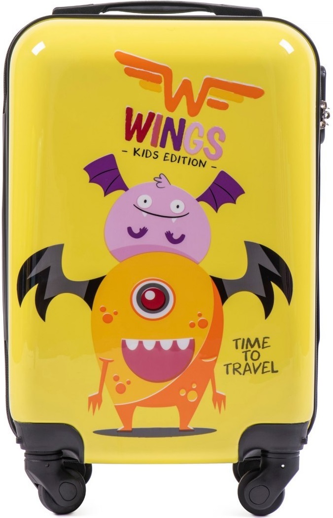 

Чемодан детский Wings Jay мини ручная кладь желтый Monsters