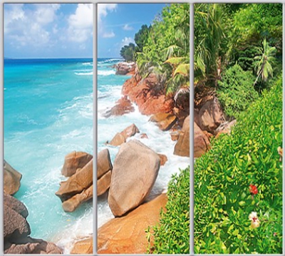 

Шкаф купе Luxe Studio Стандарт-1 Фотопечать Природа-166 2200x2200x600 трехдверный