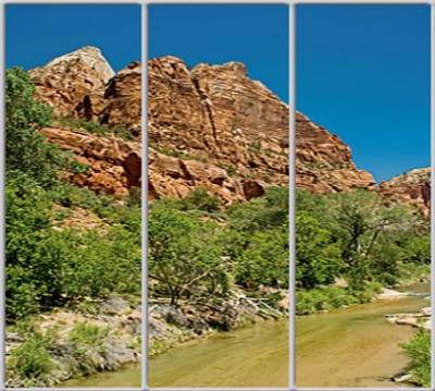 

Шкаф купе Luxe Studio Стандарт-1 Фотопечать Природа-140 2200x2200x600 трехдверный