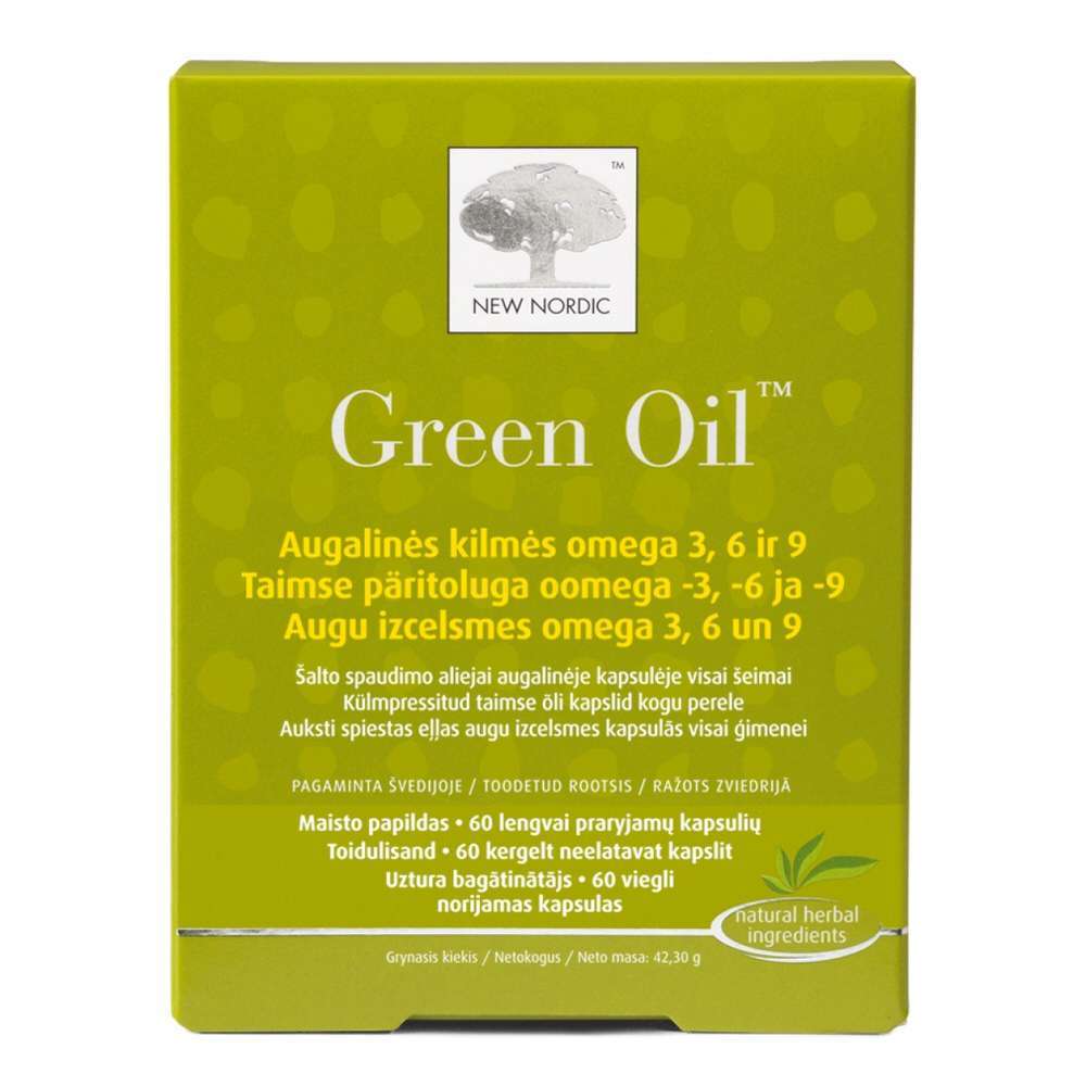 

Набор омега-кислот New Nordic Green Oil 60 капсул (NN-1026)