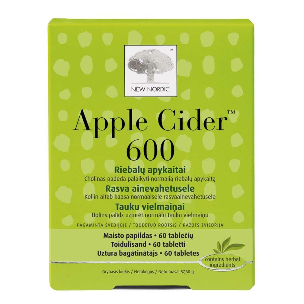 

Для улучшения обмена веществ New Nordic Appel Cider 600 60 таблеток (NN-1008)