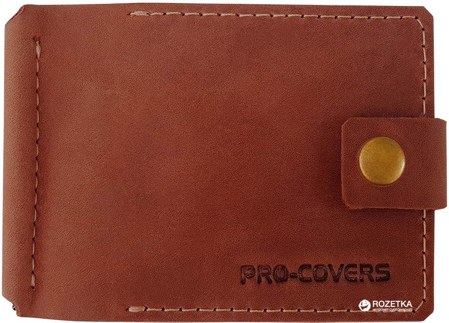 Акция на Зажим для денег Pro-Covers PC03980058 Темно-кирпичный (2503980058002) от Rozetka UA