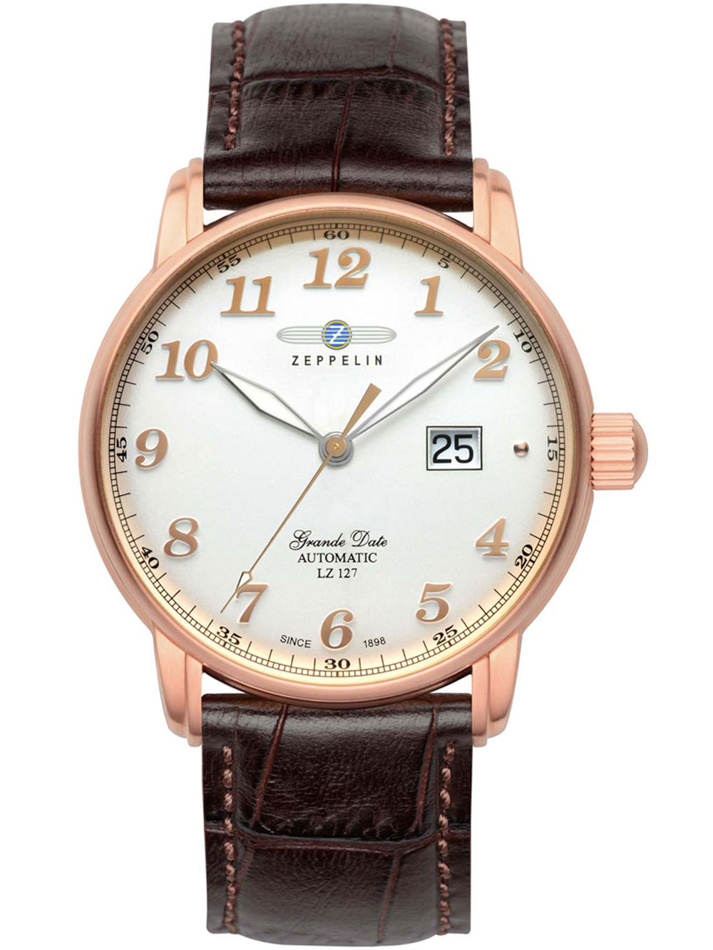 

Часы Zeppelin 7652-5 LZ127 Graf Zeppelin Herren Swiss Autom. 5 ATM 42 mm