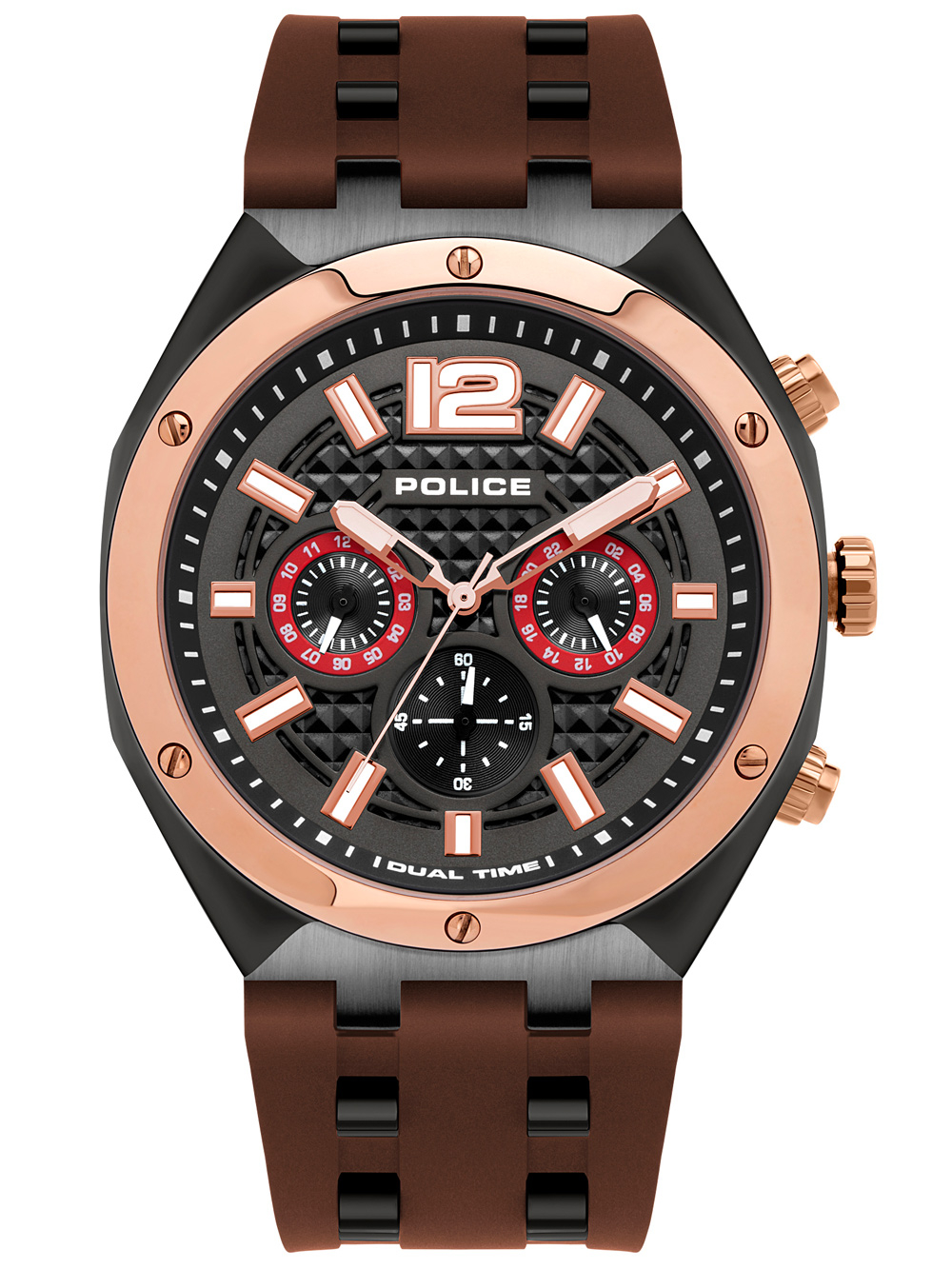 

Часы Police PL15995JSBR.61P Luang Chronograph 48mm 10ATM