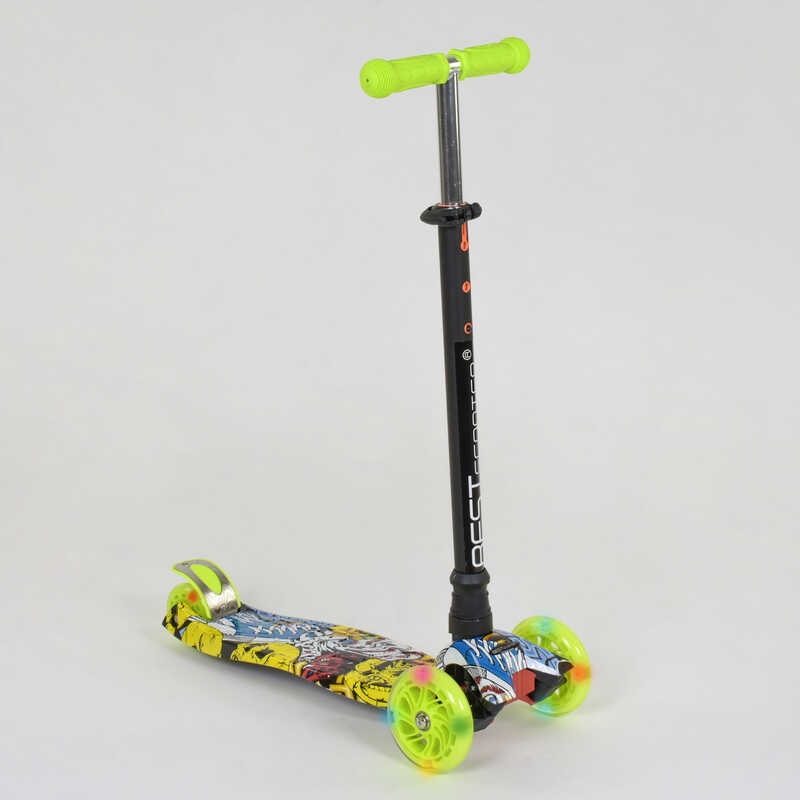 

Самокат А 24649 /779-1393 MAXI "Best Scooter" (1) пластмассовый, 4 колеса PU, СВЕТ, трубка руля алюминиевая, d=12см, в коробке