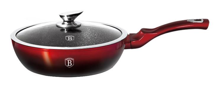 

Сковорода-сотейник Berlinger Haus Black Burgundy Ø24 см индукционная с мраморным антипригарным покрытием