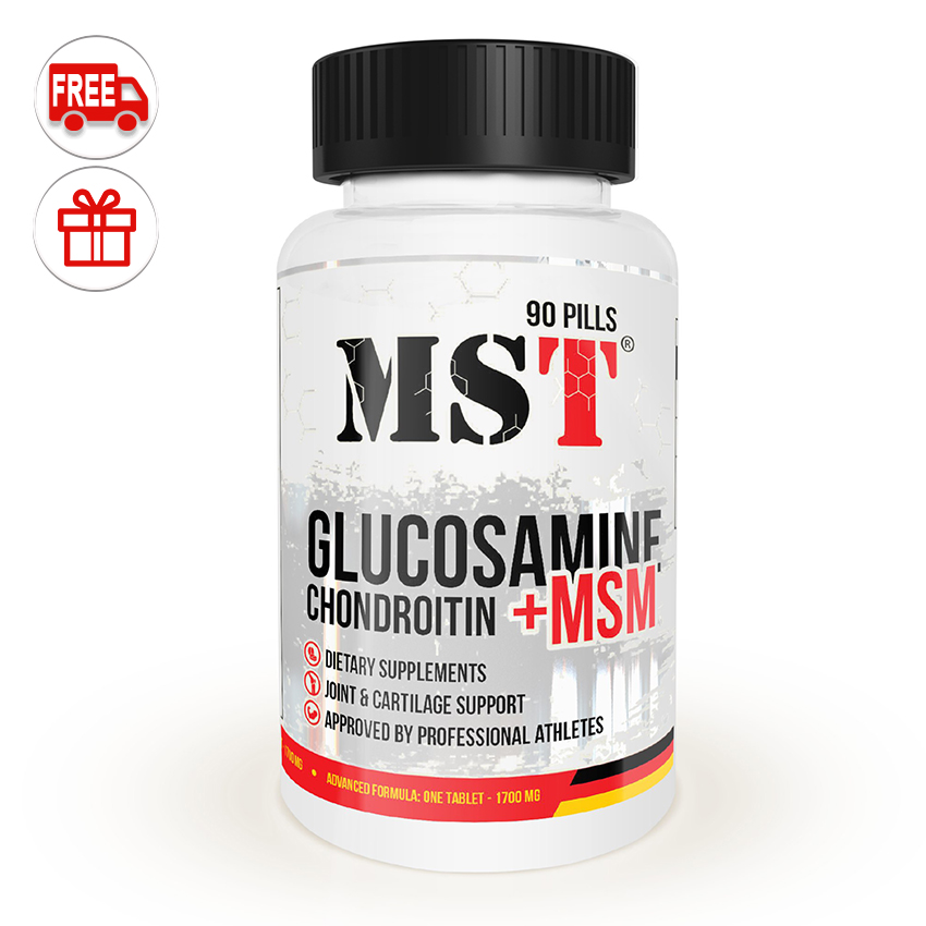 

Хондропротектор MST Glucosamin+Chondroitine+MSM 90 таблеток