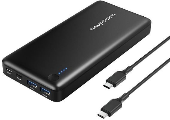 

Внешний аккумулятор RavPower Power Bank 20100mAh 30W (RP-PB059) Black