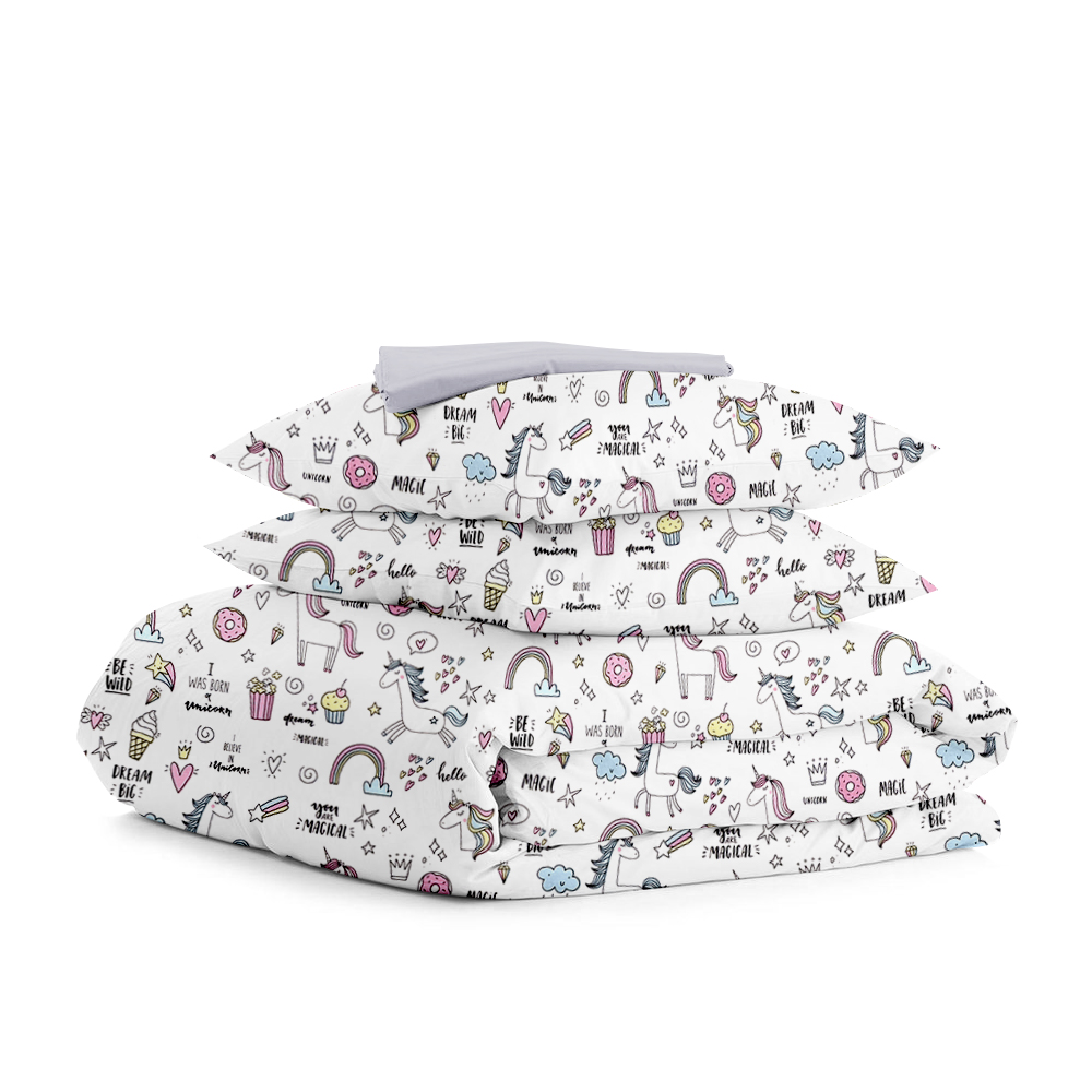 

Комплект постельного белья COSAS Unicorn Sweet Grey 200х220