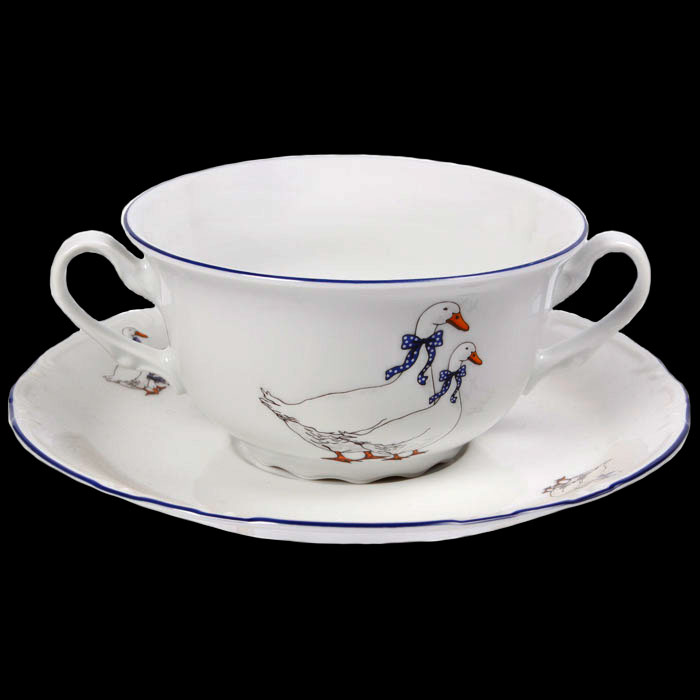 

Набор бульонниц с блюдцами Constance, 12 предметов - Thun - 8408200-22