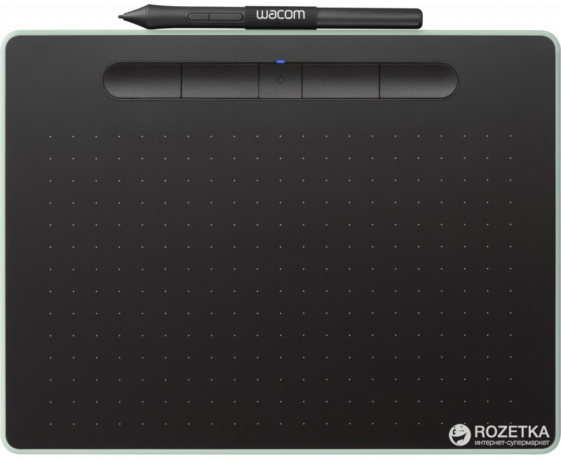 Акція на Графический планшет Wacom Intuos M Bluetooth Pistachio (CTL-6100WLE-N) від Rozetka UA