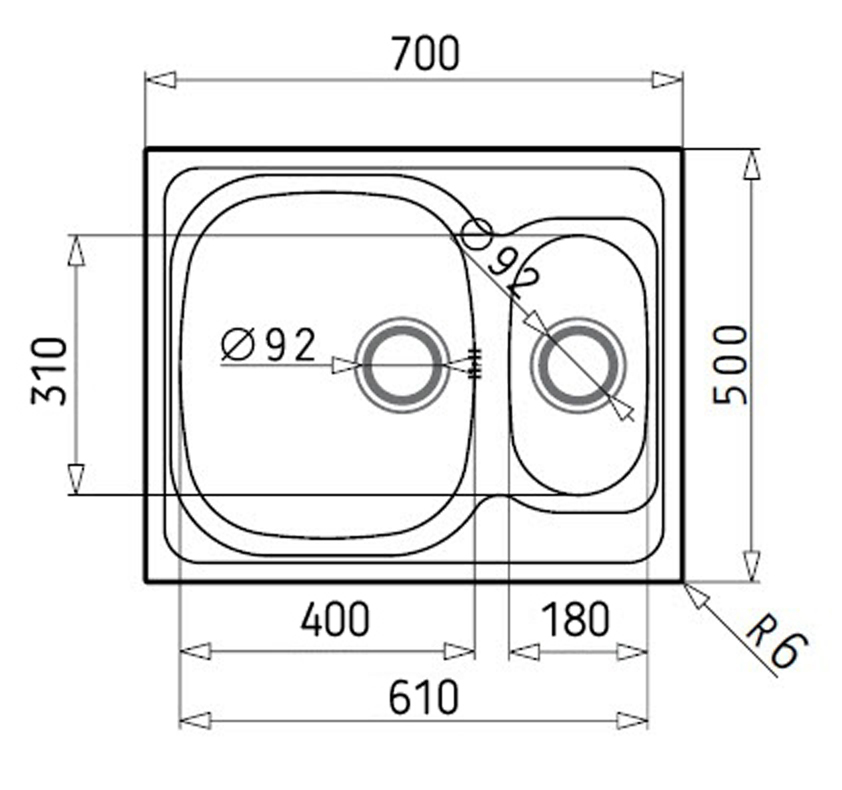 

Кухонная мойка Galati Fifika 1.5C Textura