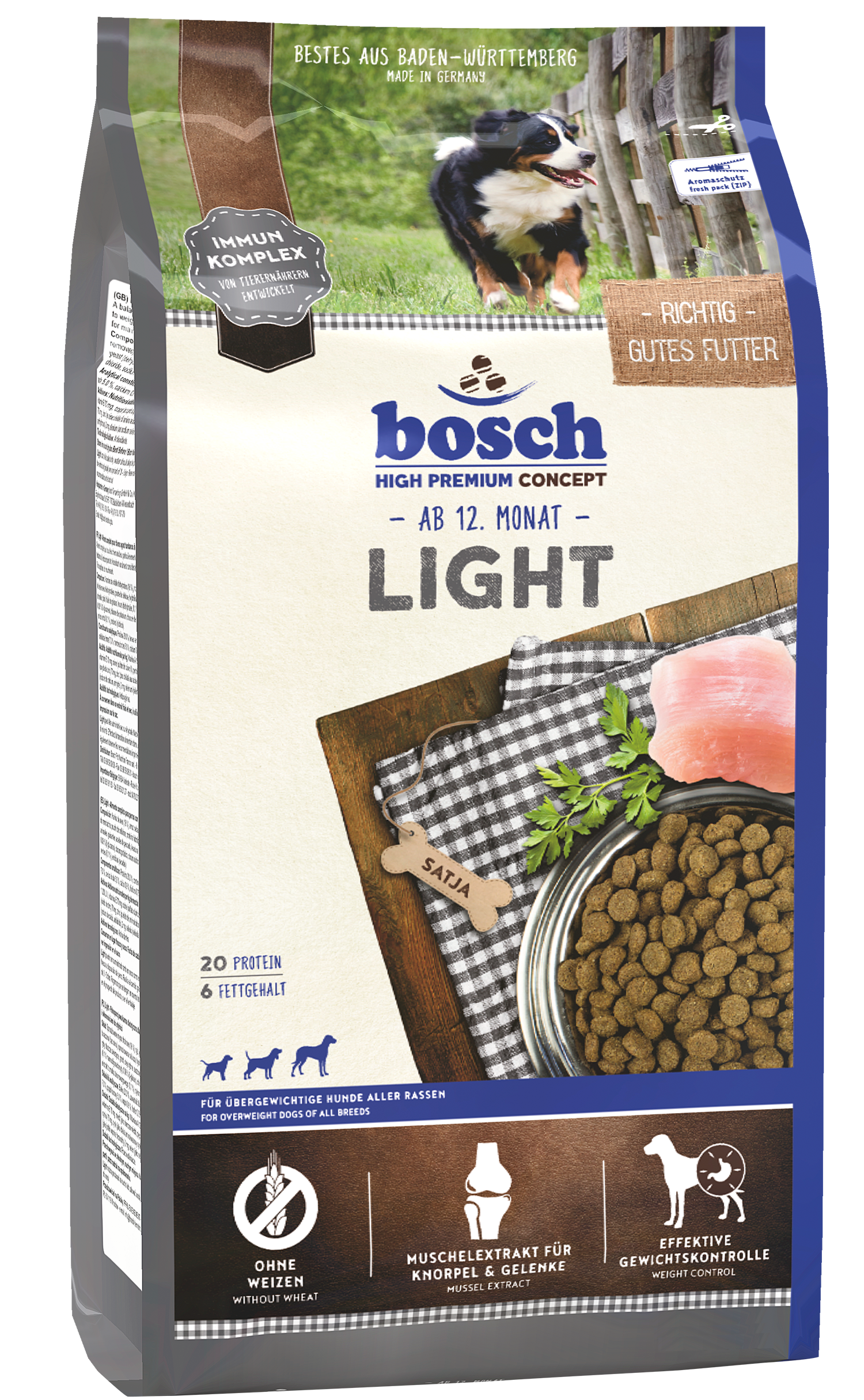 

Сухой корм для собак Bosch HPC Light 2,5 кг (5214025)