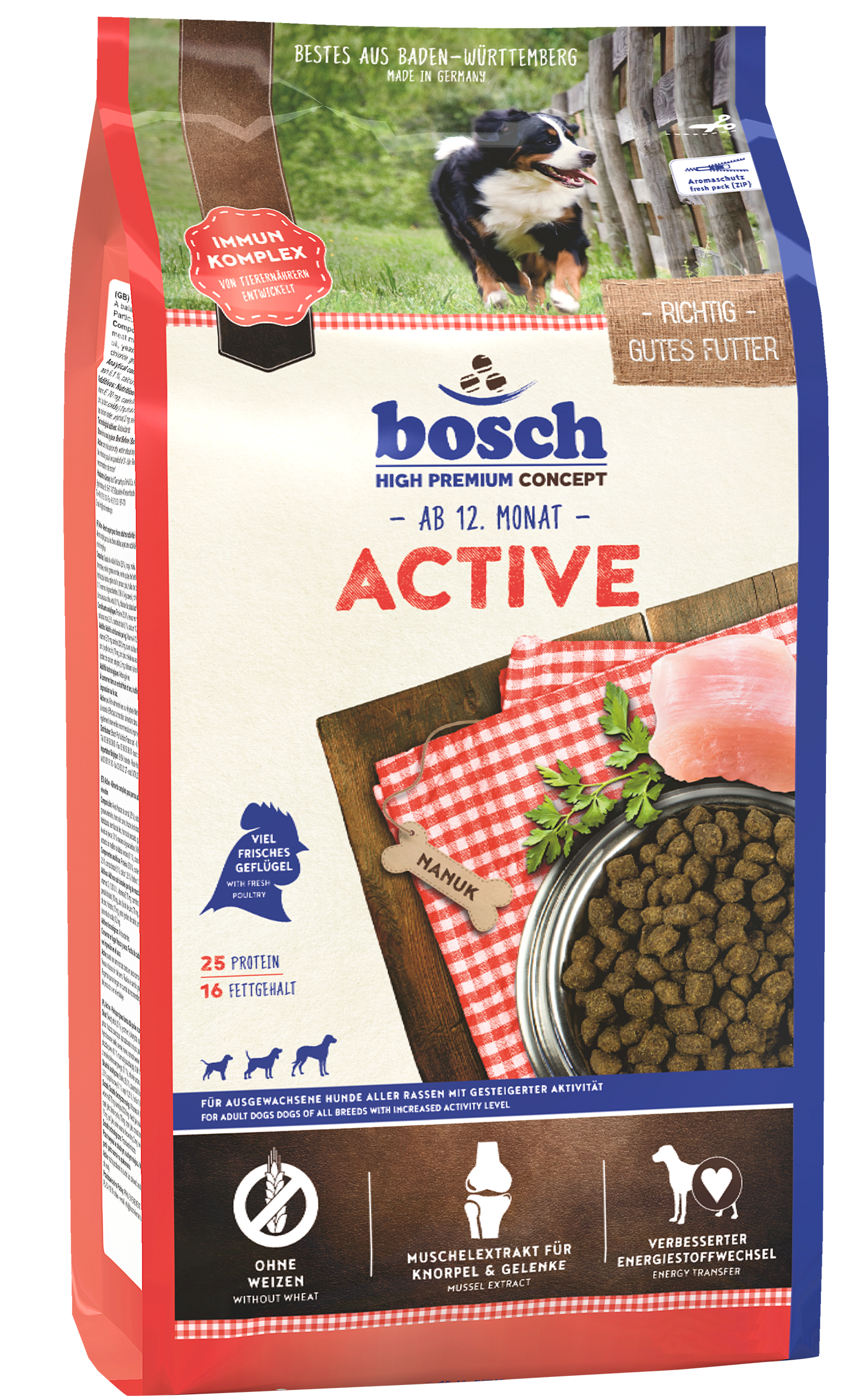 

Сухой корм для собак Bosch HPC Active15 кг (52110015)