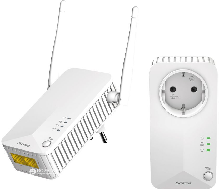 

Комплект адаптерів Powerline Strong Wi-Fi 500 Duo