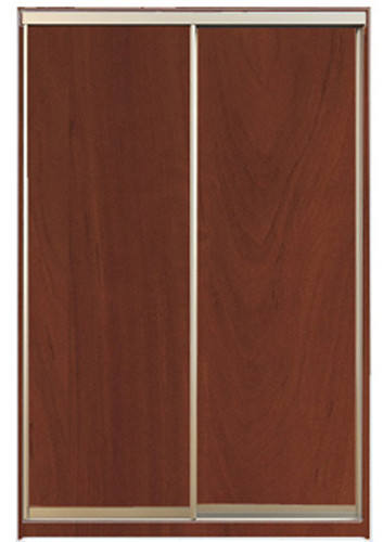 

Шкаф-купе Алекса 220х60x130 Яблоня фасады ДСП профиль Серебро