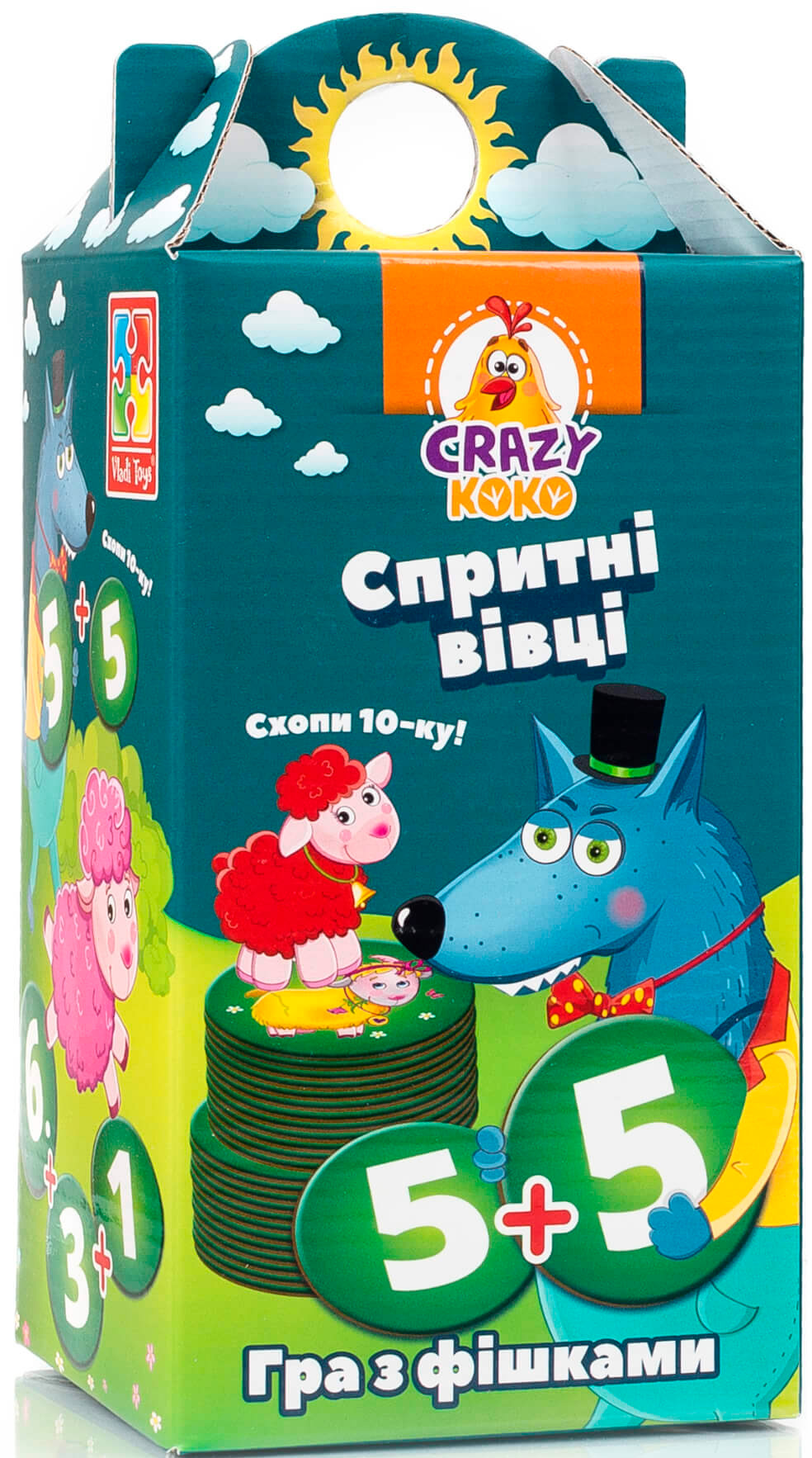 

Игра настольная Vladi Toys Crazy Koko Шустрые овцы. Хватай 10-ку! (Укр) (VT8033-03)