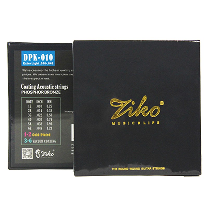 

Струны для акустической гитары ZIKO DPK-010 Gold Plated
