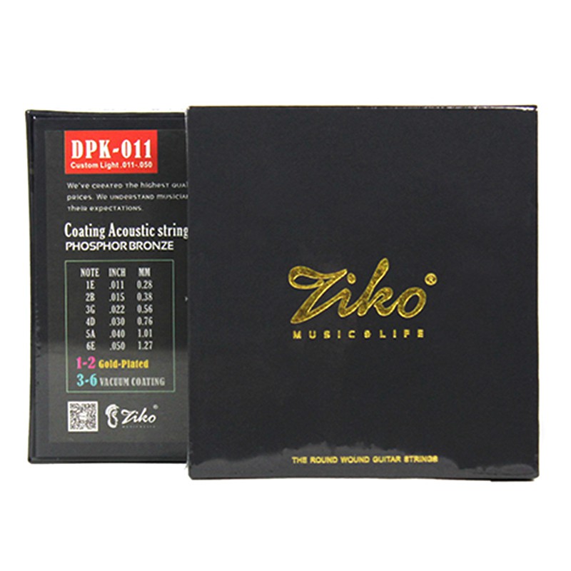 

Струны для акустической гитары ZIKO DPK-011 Gold Plated
