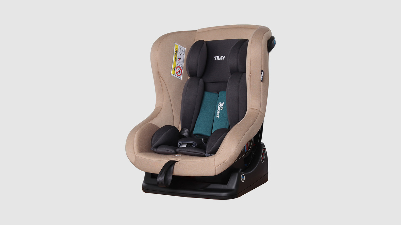 

Автокресло Tilly Corvet.T-521-2-Beige.Группа 0+I.Бежевый с черным
