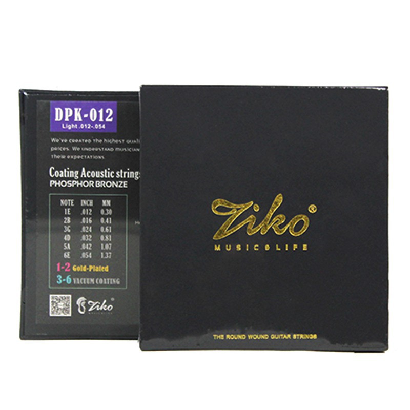 

Струны для акустической гитары ZIKO DPK-012 Gold Plated