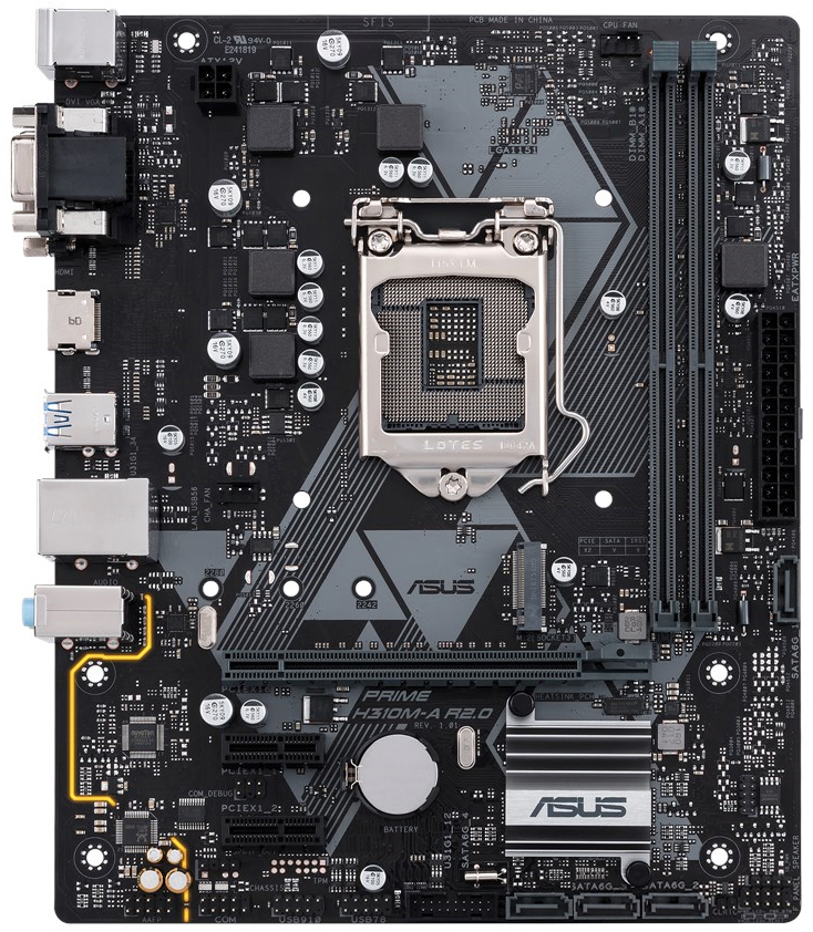 

Материнская плата Asus Prime H310M-A R2.0 (s1151, Intel H310, PCI-Ex16)