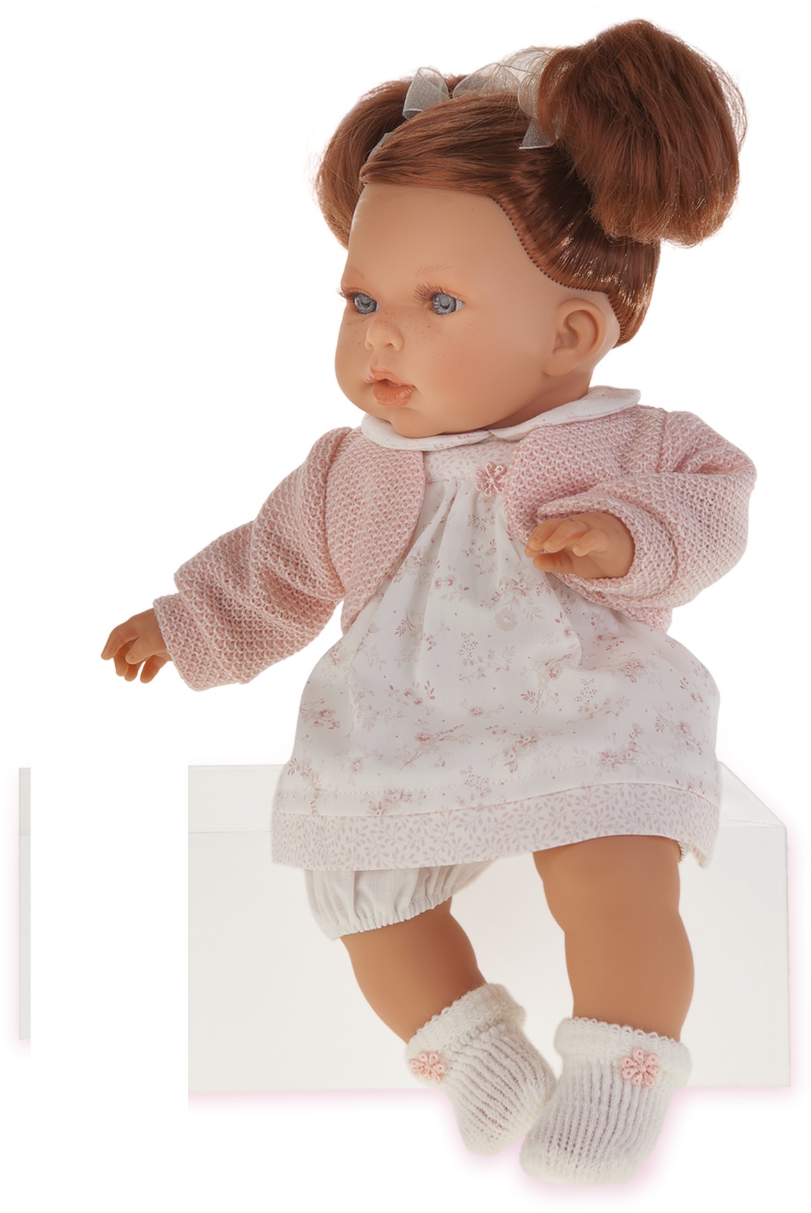 

Кукла Antonio Juan Any Coletas pink 1553P, 37 см
