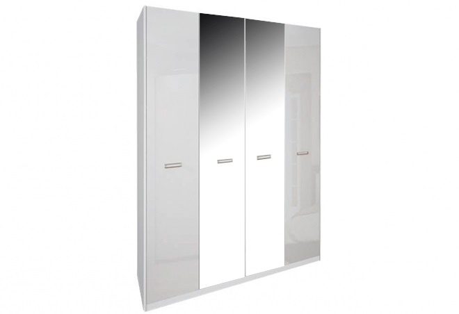 

Шкаф MiroMark Богема 4Дз 183х225х55 белый глянец