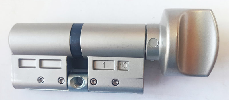 

Цилиндр Tokoz Pro 400 78 мм 43х35Т ключ/тумблер никель матовый