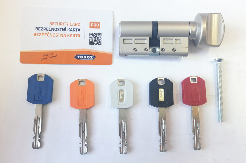 

Цилиндр Tokoz Pro 400 78 мм 33х45Т ключ/тумблер никель матовый