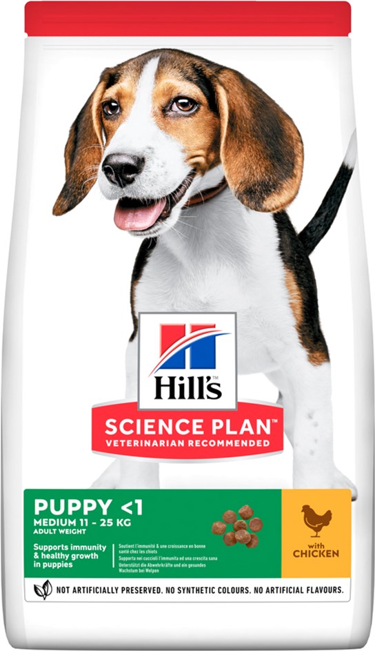 

Сухой корм для щенков средних пород Hill's Science Plan Puppy Medium с курицей - 2.5 кг