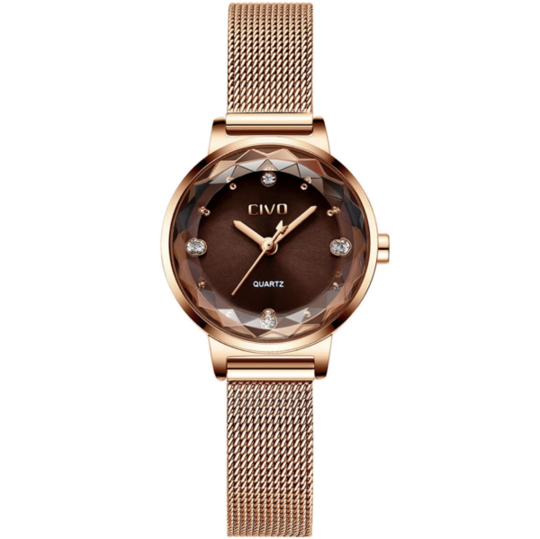 

Часы женские CIVO 8024C | Mesh Band Brown