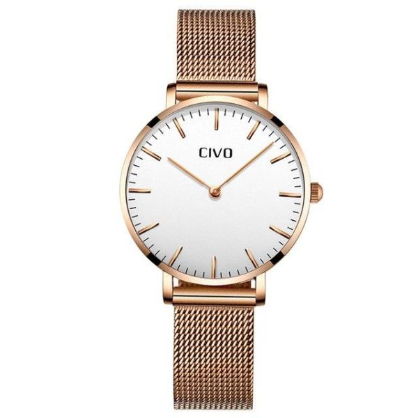 

Часы женские CIVO 8011C | Mesh Band White