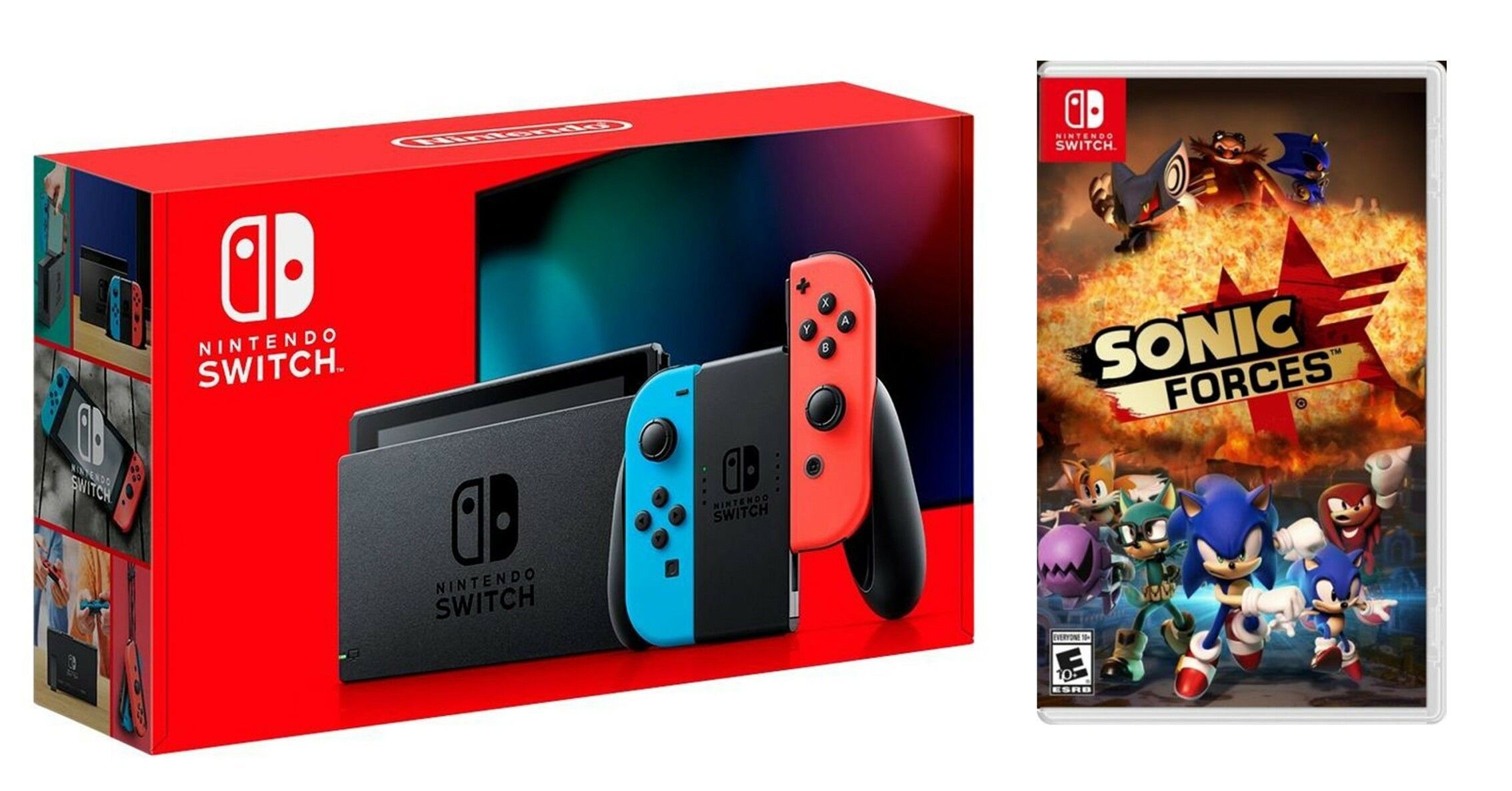 Консоль Nintendo Switch Neon blue/red - Обновлённая версия + Игра Sonic  Forces – фото, отзывы, характеристики в интернет-магазине ROZETKA от  продавца: GameSales | Купить в Украине: Киеве, Харькове, Днепре, Одессе,  Запорожье, Львове