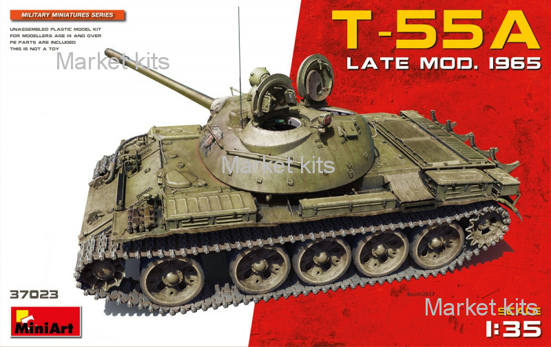 

Танк Т-55А поздних модификаций (1965 г) 1:35 MINIART (MA37023)