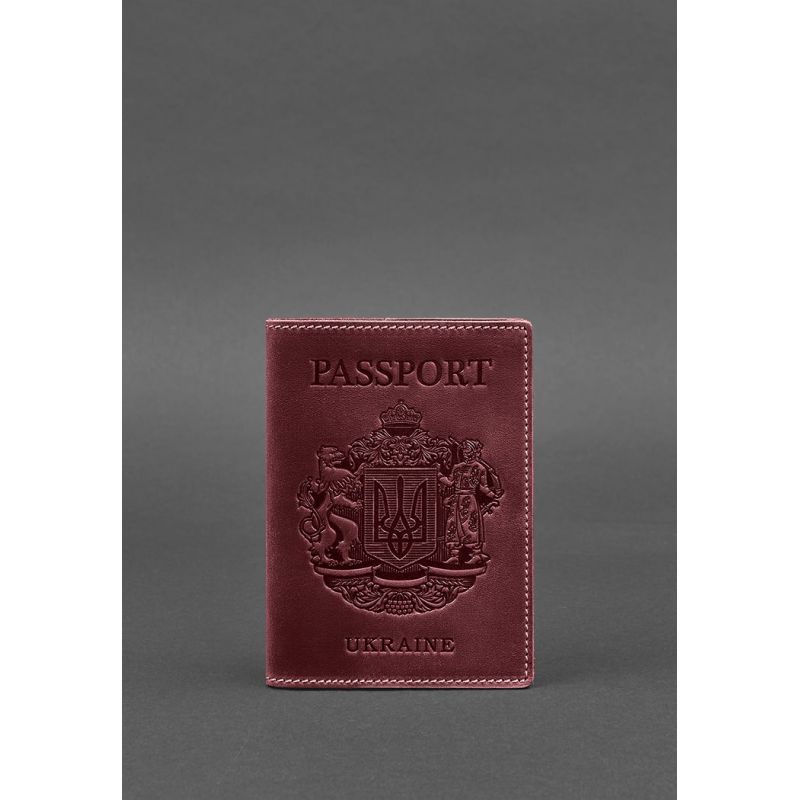 

Обложка для паспорта BlankNote 13,5х10 см Бордовый 000056947