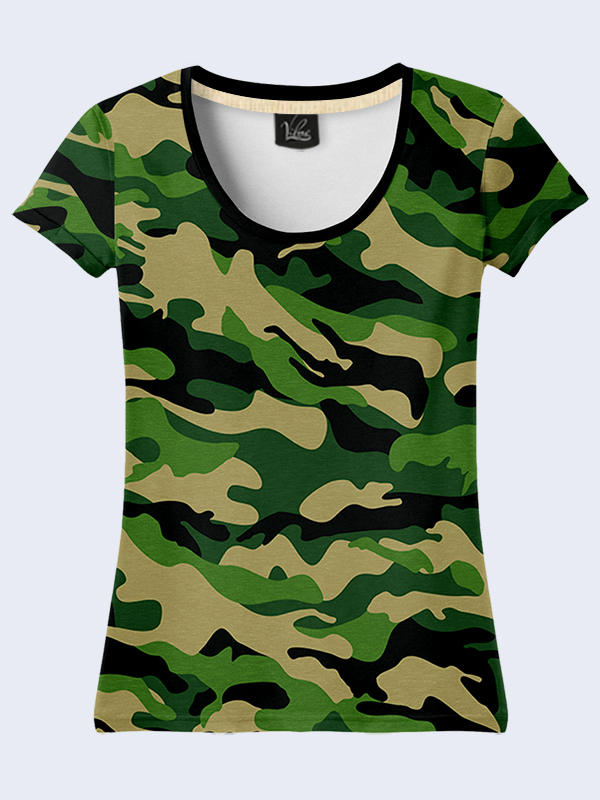 

Женская футболка Camouflage (2266) Vilno XL (50) Разноцветный 000053534