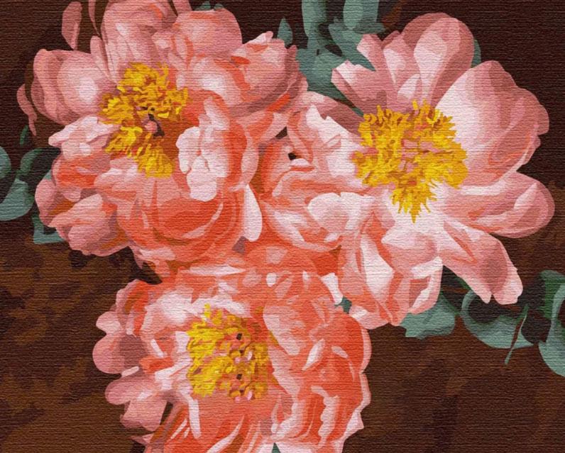 

Набір для розпису по номерах. "Піонове натхнення " 40*50см (КНО3110)