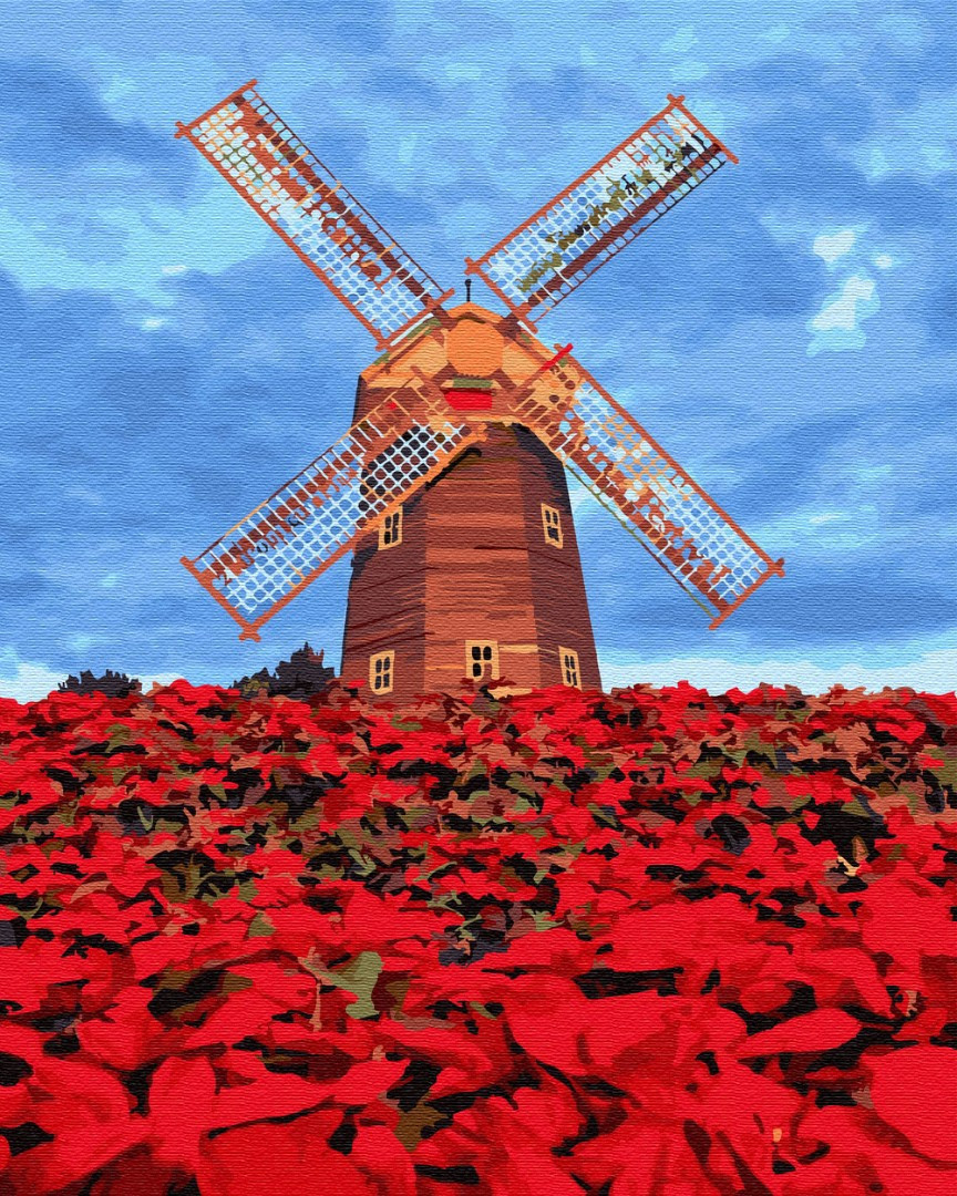 

Картина по номерам 40*50 Млин в Амстердамі (GX29707)