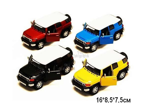 

KINSMART Toyota FJ Cruiser, метал, инерц., в кор. 16х8х7 /96-4(KT5343W)