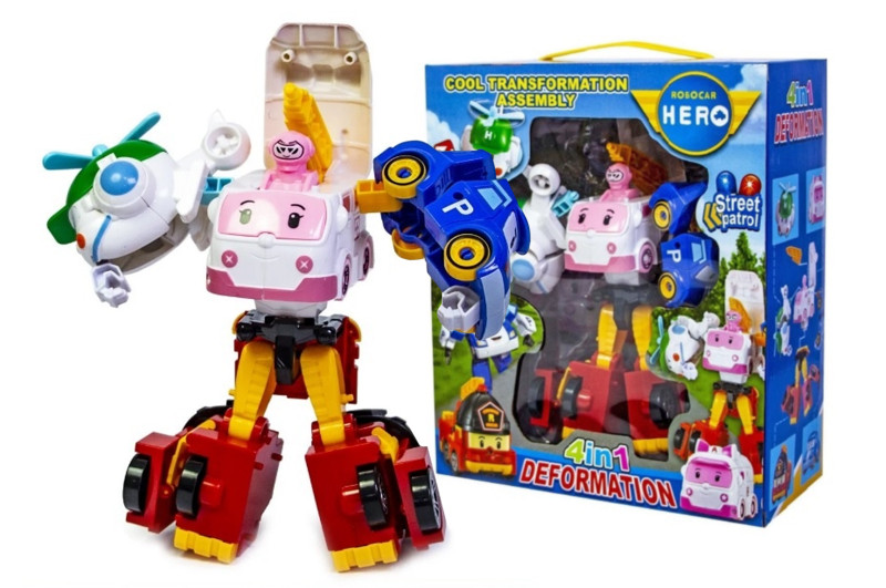 

Трансформер "Robocar Poli 4в1" в кор.23*12*24см /32/ (83608-4C)